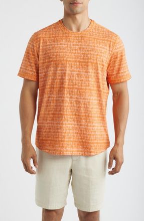 Tommy Bahama Wave Break Flip Reversible Performance T-Shirt in Jaffa Orange at Nordstrom, Size Xxx-Large