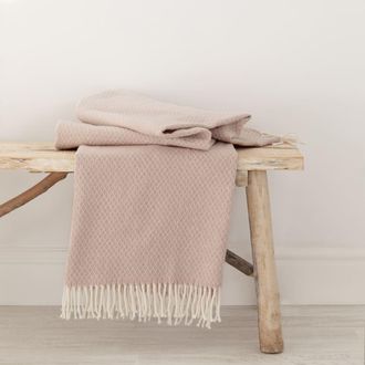 Happy Friday Plaid 70% algod&oacute;n rosa 130x170 cm