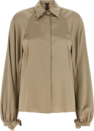 Max Mara Beige Regular Solid Shirt