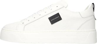 Antony Morato Metal Bold Animal Sneakers - Heren - Sneakers - Wit - 43 EU - Katoen - Schoenen