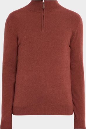 Neiman Marcus Men & apos;s Cashmere Quarter-Zip Sweater