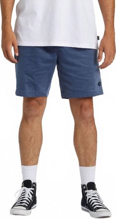 Billabong Larry Layback Cord Shorts In Slate Blue