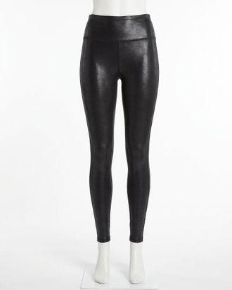 Spanx Faux Leather Petite Leggings In Black