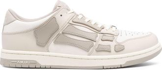 Amiri Skel leather sneakers - men - Fabric/Fabric/Calf Leather/Rubber - 43 - White