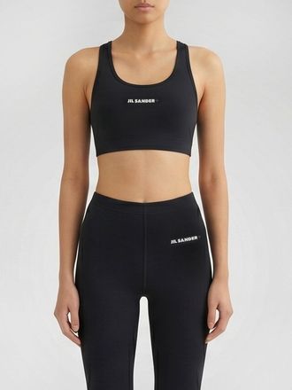Jil Sander Top crop in tessuto tecnico stretch