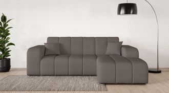 Inosign Ecksofa »CASSY L-Form, Schlafsofa mit Bettkasten, Masse B/T/H: 245/165/88 cm« mit 2 Rückenkissen, Recamiere rechts oder links bestellbar