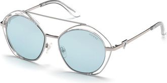 Guess GU7634 26X Womens Sunglasses Silver Size 54