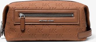 Michael Kors Jet Set Logo Embossed Leather Travel Kit