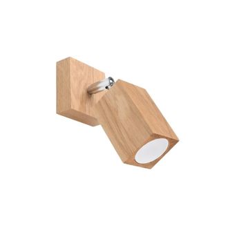 Wonderlamp Aplique de pared de madera madera natural gu10