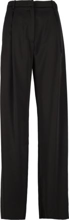 Emporio Armani High-Waisted Tailored Straight-Leg Pants
