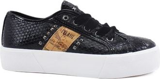 Alviero Martini 1A Classe Platform Sneaker - Dames - Sneakers - Zwart - 40 EU - Leer - Schoenen
