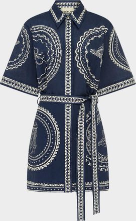 Alemais Oceane Mini Shirtdress