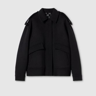 Gucci Silk Wool Bomber Jacket, Black, Ready-to-wear