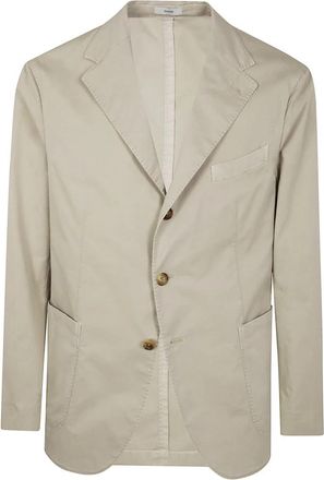 Boglioli Stijlvolle Jas - Heren - Blazers - Beige - M - Wol - Jassen