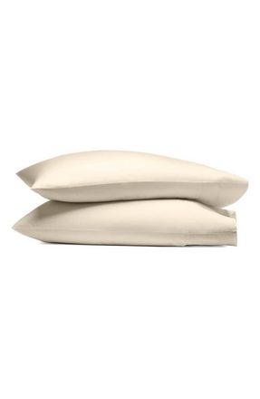 Boll & Branch Percale Hemmed 300 Thread Count Duvet Cover & Shams Set in Oak at Nordstrom, Size King