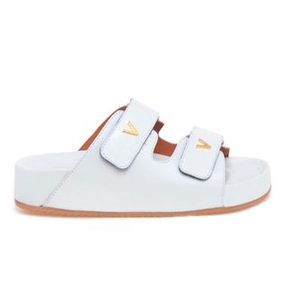 Via Roma 15 Ciabatta V - female - Via Roma 15 - Sliders - White - 4 UK - Shoes