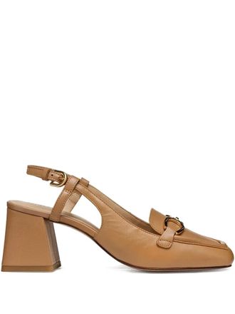 Geox buckle strap calf leather pumps - Neutrals