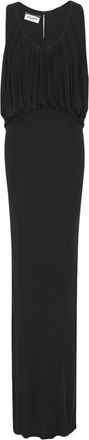 Saint Laurent Black Long Jersey Dress