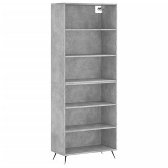 Berkfield Home Highboard Concrete Grey 69.5x32.5x180 cm Engineered Wood