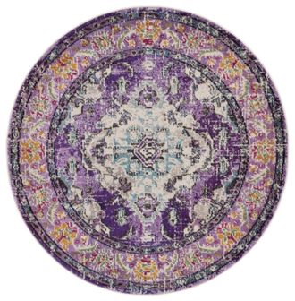 Safavieh Alfombra violeta/azul claro 122 x 122 cm