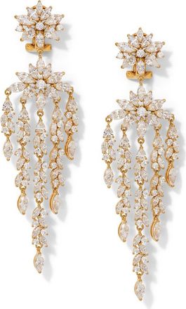 Nadri Sav Drama Cubic Zirconia Chandelier Earrings in Gold at Nordstrom