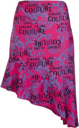 Versace Jeans Couture Paarse Midi Rok 74He 818Ns 228406 - Dames - Midirokken - Paars - XS - Rokken