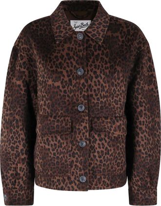 MC2 Saint Barth Bonnibell buttoned leopard-print jacket - Brown