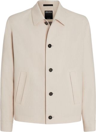 Ermenegildo Zegna Chore linen shirt jacket - men - Linen/Flax - 52 - Neutrals