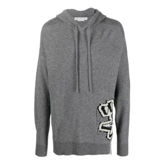 Off-white Intarsia Knit Hoodie OMHA155F22KNI0010610