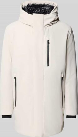 Strellson Regular Fit Parka mit Kapuze Modell FLEX CROSS in Silber, Größe 48