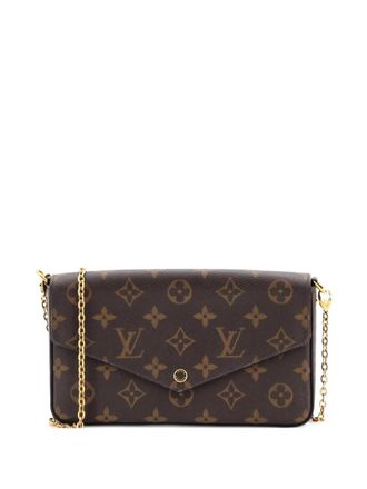Louis Vuitton Felicie Pochette Monogram Canvas crossbody bag - Marrone
