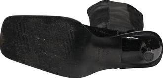 Dolce & Gabbana Black Suede Leather Knee High Boots Womens Shoes (Pre-Owned)