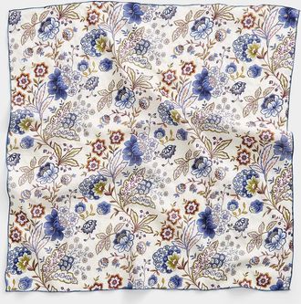 Simons Womens Flower garden 100% cotton scarf