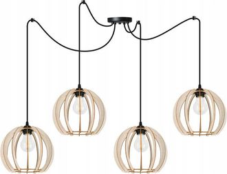 OEM L&aacute;mpara De Techo Colgante Led Moderna De Madera