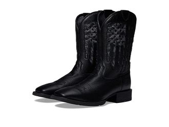 Ariat Sport My Country VentTEK Western Boot Mens Shoes Black Deertan/Black Camo Print : 11.5 D - Medium, Leather