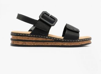 Rieker 62950-00 Womens Sandals Black - Size UK 6