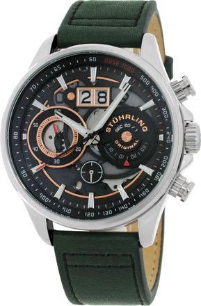 St&uuml;hrling Aviator Black Dial Mens Watch M15539