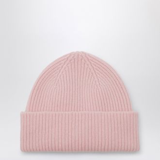 Le Bonnet Beanie in wool and Caregora in Blush
