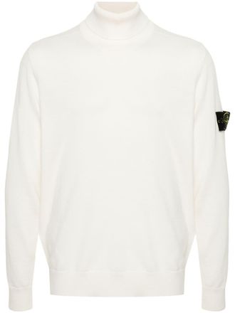 Stone Island Compass-badge wool jumper - Neutrals