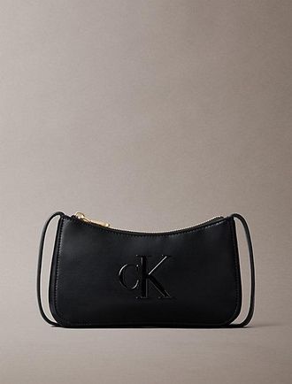 Calvin Klein Bolso De Hombro Peque&ntilde;o Con Monograma Grabado