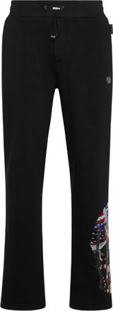 Philipp Plein embellished-skull track pants - Black