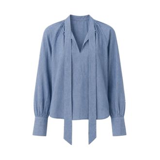Vanessa Bruno Dames, Blouses & Shirts, Blauw, Maat: Xs/S