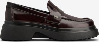 Tod's Gl&auml;nzende Mokassins mit Keilsohle Tods