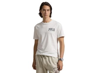 Polo Ralph Lauren Classic Fit Logo Jersey T-Shirt Mens Clothing White 5 : LG, Jersey/Cotton