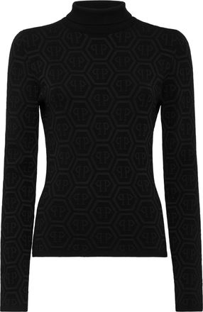 Philipp Plein Schildpadhals Ls Monogram