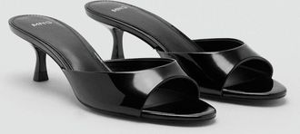 Mango Sandali fascia tacco kitten nero - Donna - 35 - MANGO