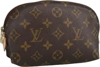 Louis Vuitton Pre-owned Clutches, female, Brown, Size: ONE SIZE Pre-owned Canvas Clutch
