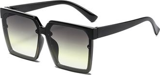 Generic Womens Outdoor Sunglasses Mens Shopping Vacation Sun Glasses(Grey)