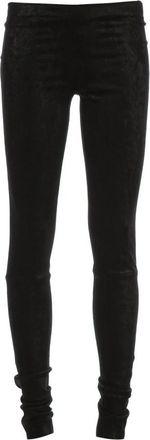 Stouls Carolyn Leren Legging - Dames - Leren Broeken - Zwart - M - Katoen - Broeken