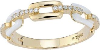 Nephora 14K 0.14 Ct. Tw. Diamond Link Ring